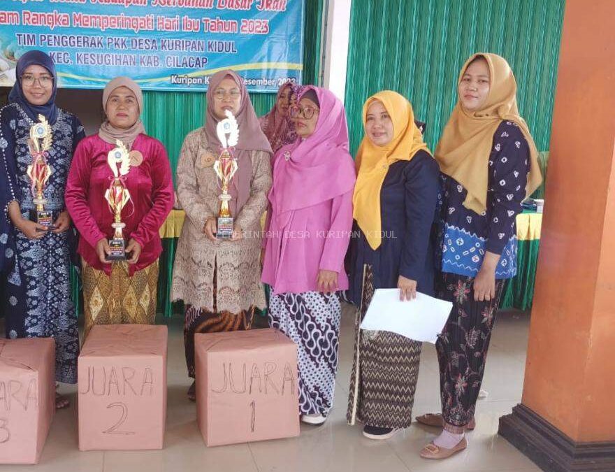 LOMBA MEMBUAT KUDAPAN BERBAHAN DASAR DARI IKAN DALAM RANGKA HARI IBU Th. 2023 DI DESA KURIPAN KIDUL