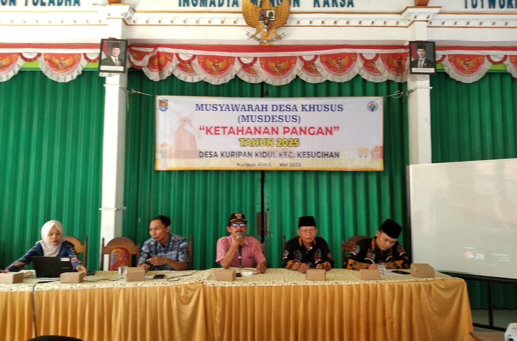 Pemerintah Desa Kuripan Kidul Gelar Musyawarah Desa Khusus Ketahanan Pangan Tahun 2025