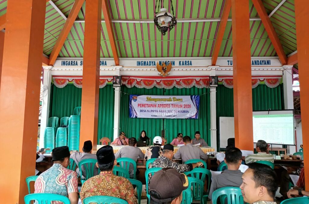 Musyawarah Desa Kuripan Kidul Tetapkan APBDes dan KPM BLT DD 2026